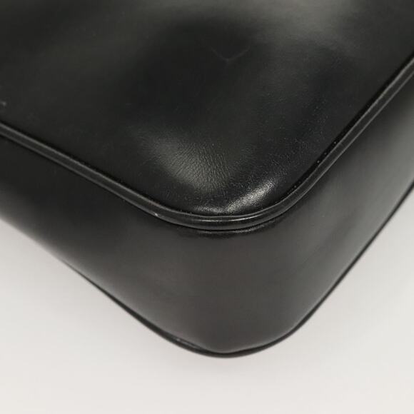 GUCCI Shoulder Bag Leather Black Gold - Picture 10 of 16